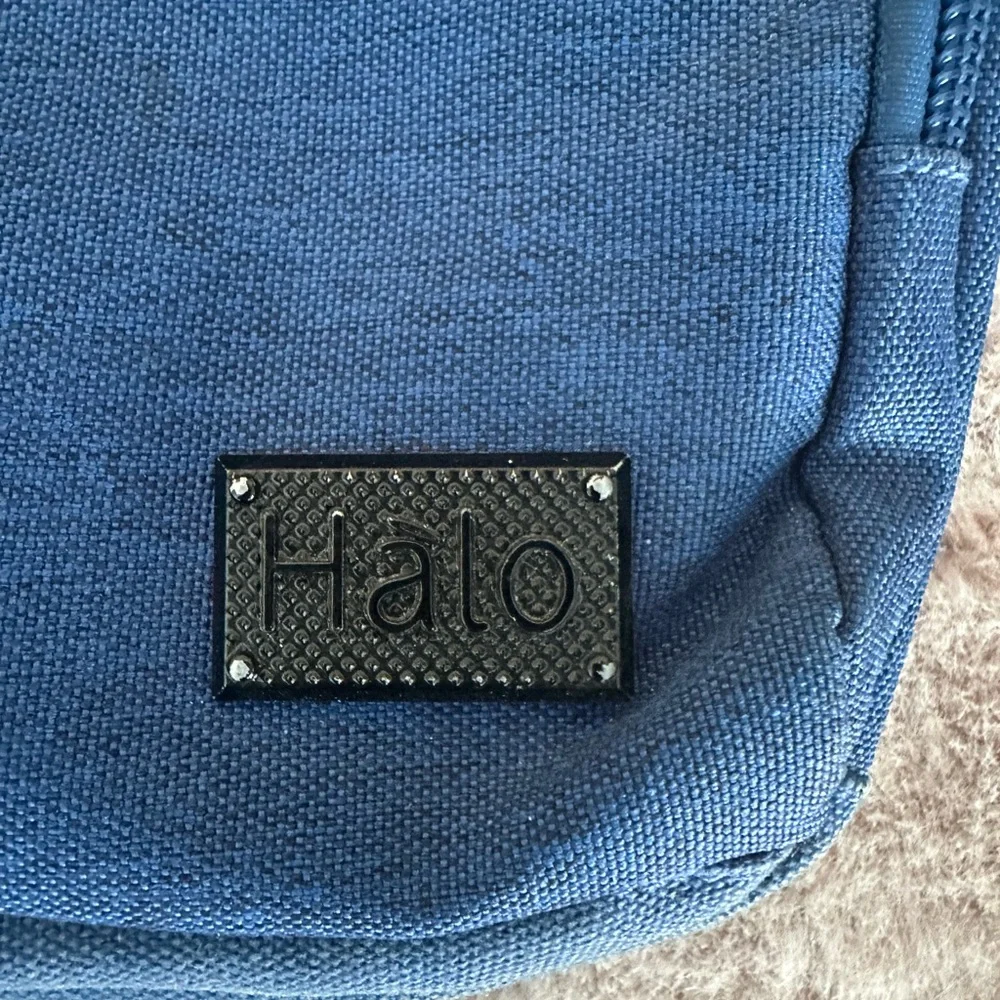 Halo Navy Messenger Bag for Men
